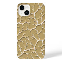 Textured Khaki Tak iPhone Hoesje voor Stijl