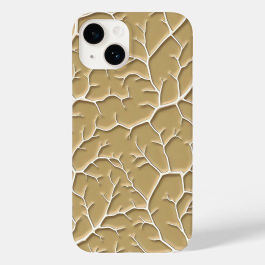 Textured Khaki Tak iPhone Hoesje voor Stijl (Achterkant)
