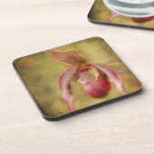 Textured Lady Slipper Orchid Onderzetter (Linkerzijde)