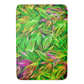 Textured Leaf Garden Art Badmat (Voorkant Verticaal)