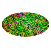 Textured Leaf Garden Art Snijplank (Hoek)