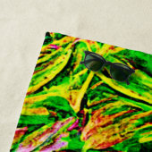 Textured Leaf Garden Art Strandlaken (In situ)