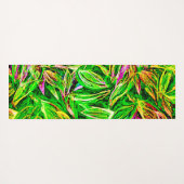 Textured Leaf Garden Art Yogamat (Achterkant (horizontaal))