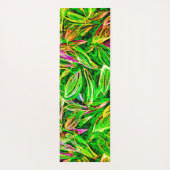 Textured Leaf Garden Art Yogamat (Achterkant)