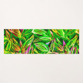 Textured Leaf Garden Art Yogamat (Voorkant (horizontaal))