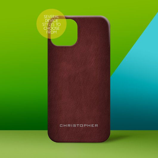 Textured Look met Upscale Manly Design Case-Mate iPhone Case