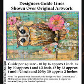 Textured Mixed Media Uil, Rustieke DJ3R Decoupage Tissuepapier