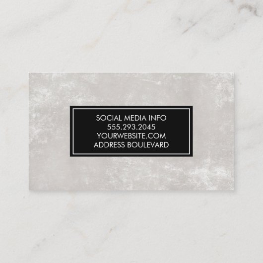 Textured Modern Visitekaartje (Achterkant)