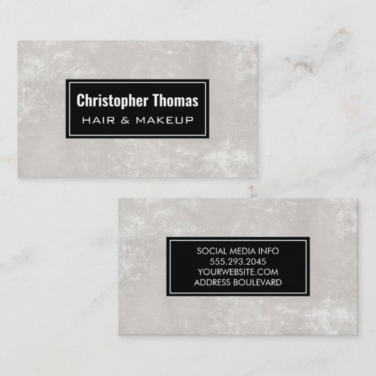 Textured Modern Visitekaartje (Voorkant / Achterkant)