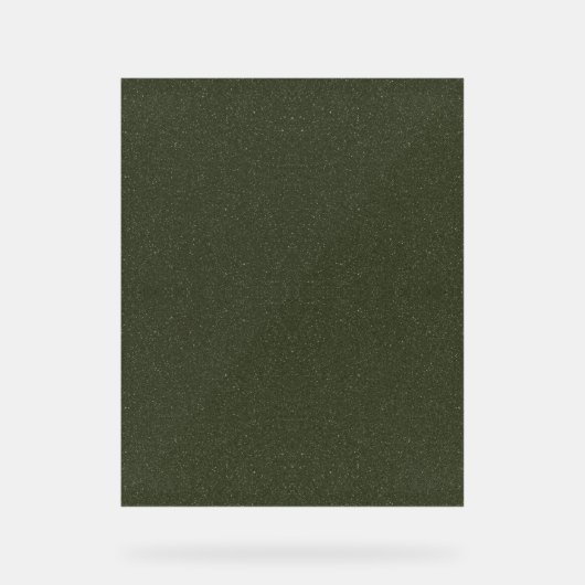 Textured Moss Green Acrylic Sign – Acryl Bord (Voorkant)
