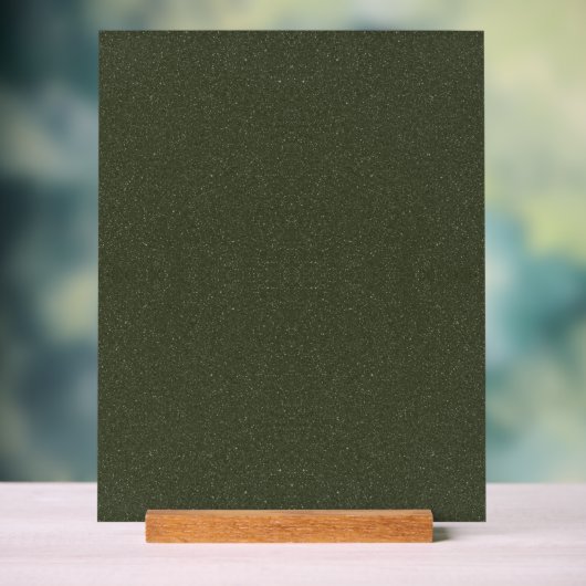 Textured Moss Green Acrylic Sign – Acryl Bord (Neutraal)