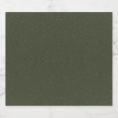 Textured Moss Green Bottle Label – Likeurfles Etiket (Enkel label)