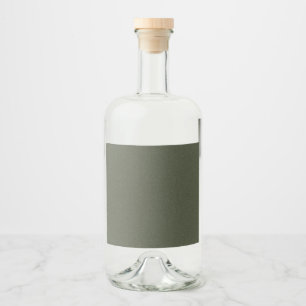 Textured Moss Green Bottle Label – Likeurfles Etiket