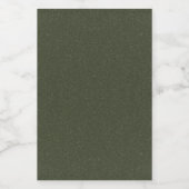Textured Moss Green Bottle Label –  Wijn Etiket (Enkel label)
