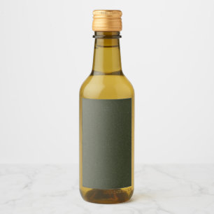 Textured Moss Green Bottle Label –  Wijn Etiket