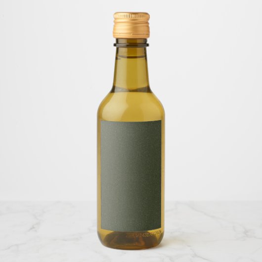 Textured Moss Green Bottle Label –  Wijn Etiket (Voorkant)