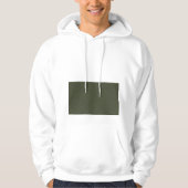 Textured Moss Green Box Hoodie –  (Voorkant)