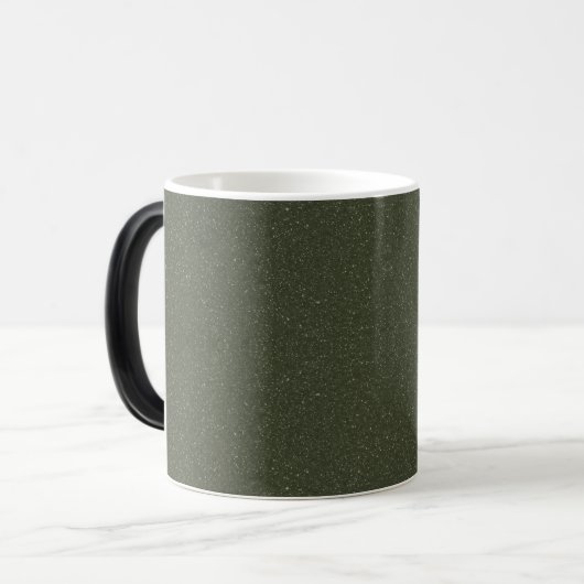 Textured Moss Green Ceramic Mok – (Voorkant links)