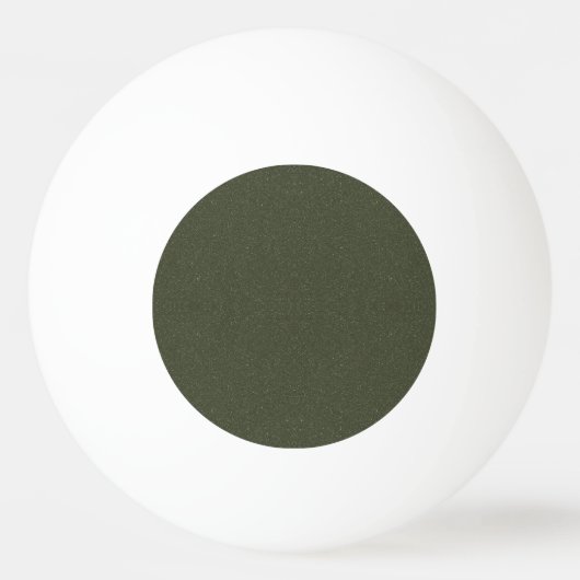 Textured Moss Green Custom Ping Pong Ball (Voorkant)