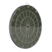 Textured Moss Green Dartboard – Split Design Dartbord (Voorkant Links)