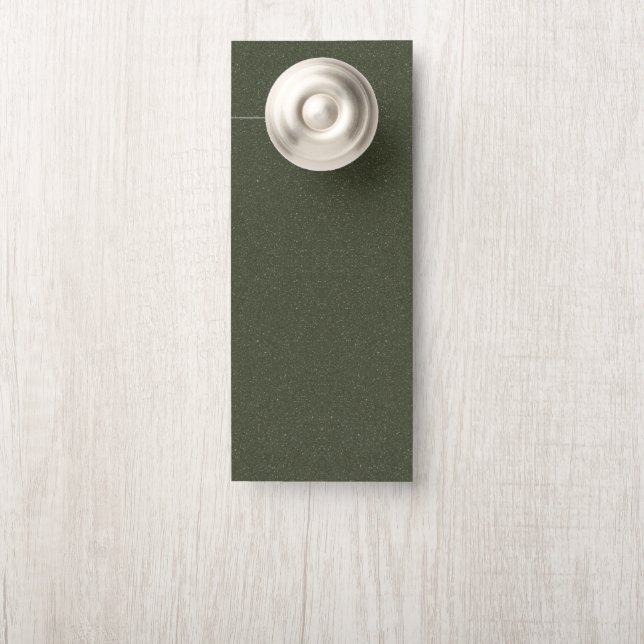 Textured Moss Green Door Hanger –  (Op knop)