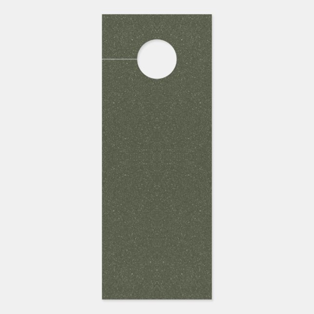 Textured Moss Green Door Hanger –  (Voorkant)
