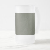 Textured Moss Green Frosted Beer Mok – Aanpassen (Voorkant rechts)