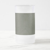 Textured Moss Green Frosted Beer Mok – Aanpassen (Center)