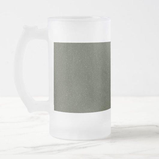 Textured Moss Green Frosted Beer Mok – Aanpassen (Links)