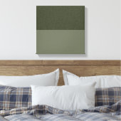 Textured Moss Green Grounded Canvas Afdrukken (Aan (Insitu (Slaapkamer))