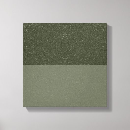 Textured Moss Green Grounded Canvas Afdrukken (Aan (Voorkant)