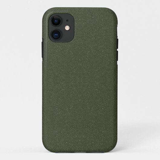 Textured Moss Green iPhone 11 Hoesje – (Achterkant)