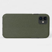 Textured Moss Green iPhone 11 Hoesje – (Achterkant (horizontaal))