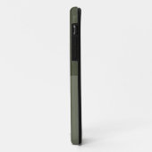 Textured Moss Green iPhone 11 Hoesje – Gesplitst o (Achterkant/links)