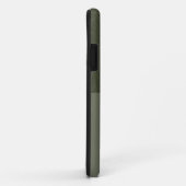 Textured Moss Green iPhone 11 Hoesje – Gesplitst o (Achterkant/rechts)