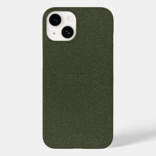Textured Moss Green iPhone 14 Hoesje –