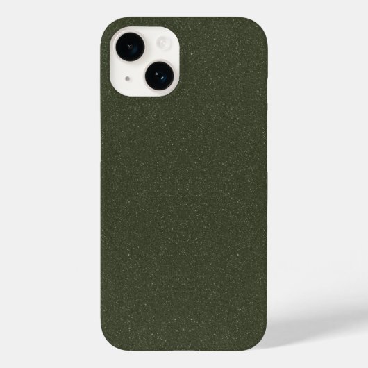 Textured Moss Green iPhone 14 Hoesje –  (Achterkant)