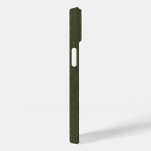 Textured Moss Green iPhone 14 Hoesje –  (Achterkant / Rechts)