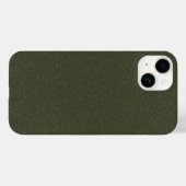 Textured Moss Green iPhone 14 Hoesje –  (Achterkant (horizontaal))