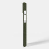 Textured Moss Green iPhone 14 Hoesje –  (Achterkant / Links)