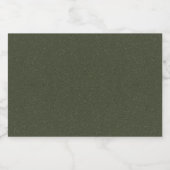 Textured Moss Green Label Set – Aangepast vinyl Voedselcontainer Etiket (Enkel label)