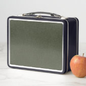 Textured Moss Green Metal Lunchbox –  (In situ)