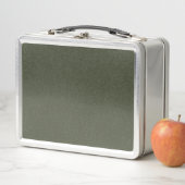 Textured Moss Green Metal Lunchbox –  (In situ)