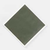 Textured Moss Green Party servet (Hoek)