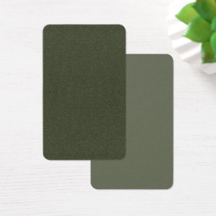 Textured Moss Green Profile Card – Aangepaste look Visitekaartje