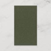 Textured Moss Green Promo Discount Kaart - Aangepa Kortingskaartje (Voorkant)