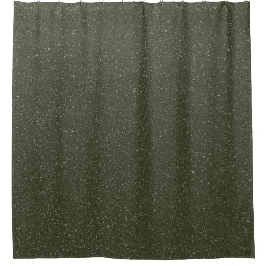 Textured Moss Green Shower Curtain – Douchegordijn (Voorkant)