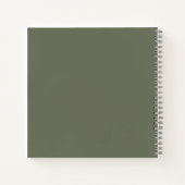 Textured Moss Green Sketchbook –  Notitieboek (Achterkant)
