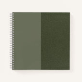 Textured Moss Green Sketchbook –  Notitieboek (Voorkant)