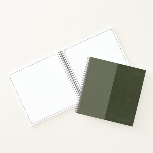 Textured Moss Green Sketchbook –  Notitieboek (Binnen)